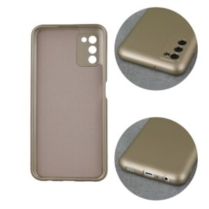 Samsung Galaxy A34 5G Θήκη Σιλικόνης Χρυσή Metallic Silicone Case Gold