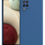 Samsung Galaxy A12 / M12 Θήκη Σιλικόνης Σκούρο Μπλε Matt TPU Silicone Case Dark Blue