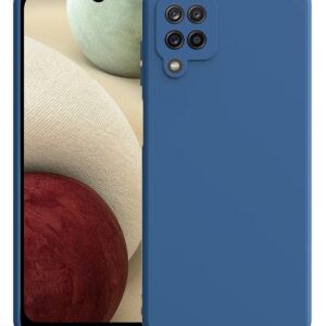 Samsung Galaxy A12 / M12 Θήκη Σιλικόνης Σκούρο Μπλε Matt TPU Silicone Case Dark Blue
