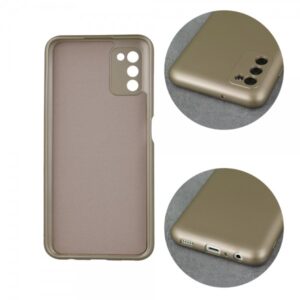 Samsung Galaxy A14 4G / A14 5G Θήκη Σιλικόνης Χρυσή Metallic Silicone Case Gold