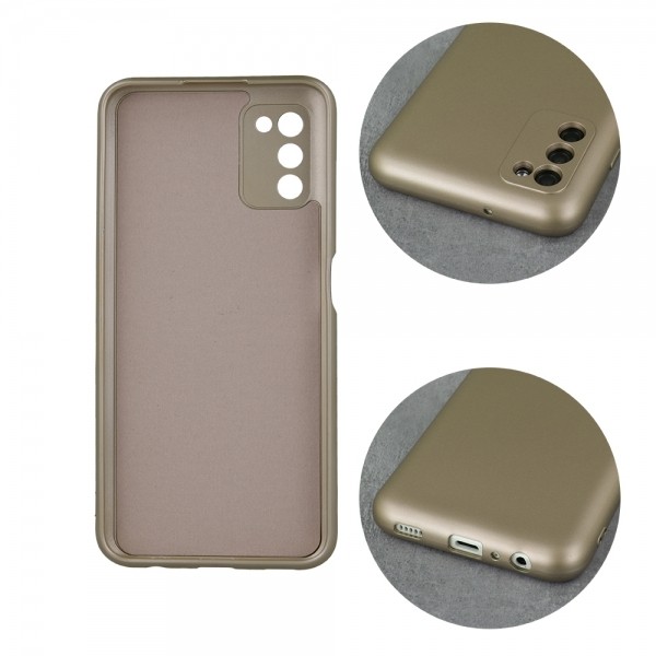 Samsung Galaxy A14 4G / A14 5G Θήκη Σιλικόνης Χρυσή Metallic Silicone Case Gold