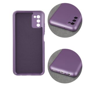 Samsung Galaxy A14 4G / A14 5G Θήκη Σιλικόνης Μωβ Metallic Silicone Case Violet