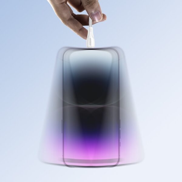 Joyroom S-UL012A11 Braided USB-A to Lightning Cable Λευκό 2.4A 2m