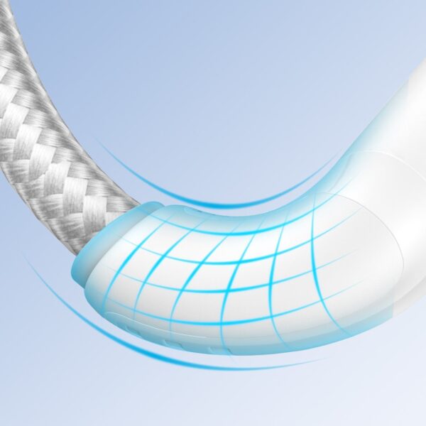 Joyroom S-UL012A11 Braided USB-A to Lightning Cable Λευκό 2.4A 2m