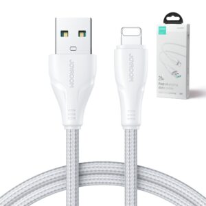Joyroom S-UL012A11 Braided USB-A to Lightning Cable Λευκό 2.4A 2m