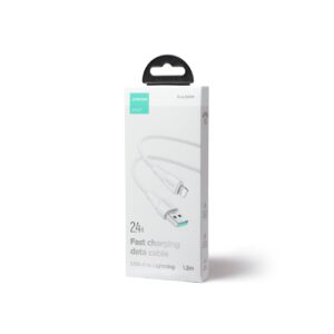 Joyroom S-UL012A11 Braided USB-A to Lightning Cable Λευκό 2.4A 1.2m