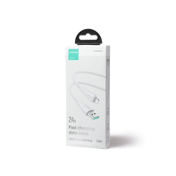 Joyroom S-UL012A11 Braided USB-A to Lightning Cable Λευκό 2.4A 1.2m