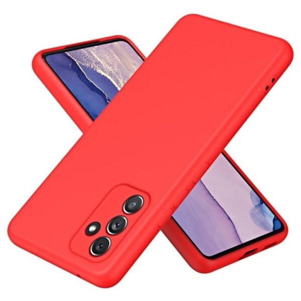 Forcell Samsung Galaxy A34 5G Slim Fit Liquid Θήκη Σιλικόνης - Red