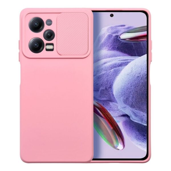 Xiaomi Redmi Note 12 Pro 5G / Xiaomi Poco X5 Pro 5G Θήκη Σιλικόνης Απαλό Ροζ Slide Case Light Pink