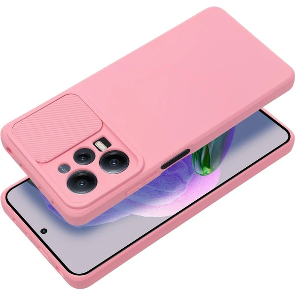 Xiaomi Redmi Note 12 Pro 5G / Xiaomi Poco X5 Pro 5G Θήκη Σιλικόνης Απαλό Ροζ Slide Case Light Pink