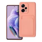 Xiaomi Redmi Note 12 Pro Plus 5G Θήκη Σιλικόνης με Υποδοχή για Κάρτες Ροζ Forcell Card Back Cover Pink