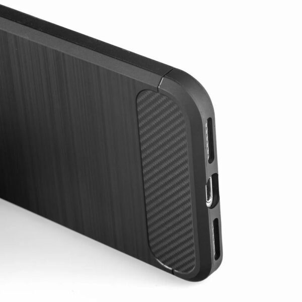 iPhone 14 Pro Max Θήκη Σιλικόνης Μαύρη Carbon Case Black