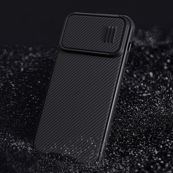 iPhone 14 Pro Max Θήκη Μαύρη Nillkin CamShield S Case Armored Cover Camera Cover Black