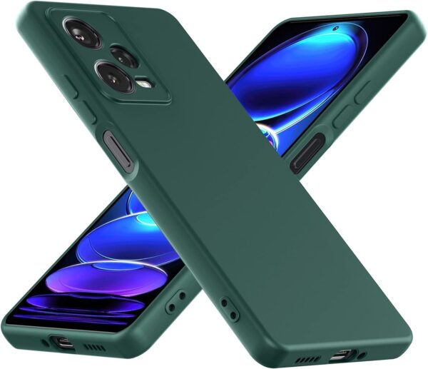 Xiaomi Redmi Note 12 Pro 5G Θήκη Σιλικόνης Πράσινη Soft Touch Silicone Rubber Soft Case Green