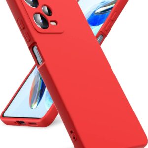 Xiaomi Redmi Note 12 Pro 5G Θήκη Σιλικόνης Κόκκινη Soft Touch Silicone Rubber Soft Case Red