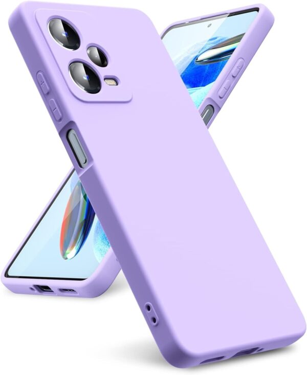 Xiaomi Redmi Note 12 Pro 5G Θήκη Σιλικόνης Μωβ Soft Touch Silicone Rubber Soft Case Purple