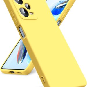 Xiaomi Redmi Note 12 Pro 5G Θήκη Σιλικόνης Κίτρινη Soft Touch Silicone Rubber Soft Case Yellow