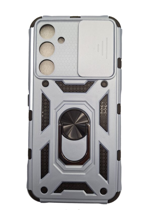 Samsung Galaxy A54 5G Θήκη Απαλό Μπλε Με Σταντ Ring Kickstand Armour Hard Cover Case with Lens Protector Light Blue