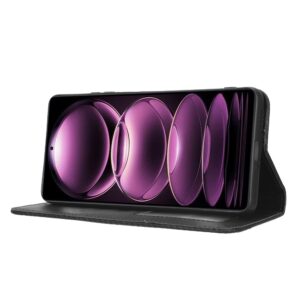 Xiaomi Redmi Note 12 Pro 5G / Xiaomi Poco X5 Pro 5G Θήκη Βιβλίο Μαύρο Magnetic Buckle Retro Texture Phone Case Black