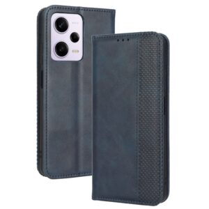 Xiaomi Redmi Note 12 Pro 5G / Xiaomi Poco X5 Pro 5G Θήκη Βιβλίο Μπλε Magnetic Buckle Retro Texture Phone Case Blue