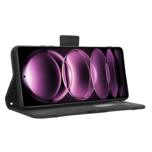 Xiaomi Redmi Note 12 Pro 5G / Xiaomi Poco X5 Pro 5G Θήκη Βιβλίο Μαύρο Skin Feel Calf Texture Card Slots Phone Case Black