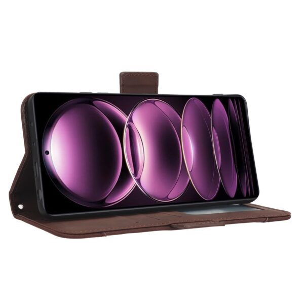 Xiaomi Redmi Note 12 Pro 5G / Xiaomi Poco X5 Pro 5G Θήκη Βιβλίο Καφέ Skin Feel Calf Texture Card Slots Phone Case Brown