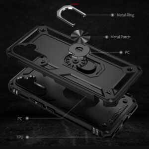Samsung Galaxy A54 5G Θήκη Μαύρη Με Σταντ Shockproof TPU + PC Phone Case with Holder Black