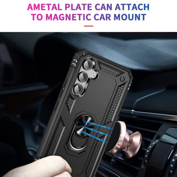 Samsung Galaxy A54 5G Θήκη Μαύρη Με Σταντ Shockproof TPU + PC Phone Case with Holder Black