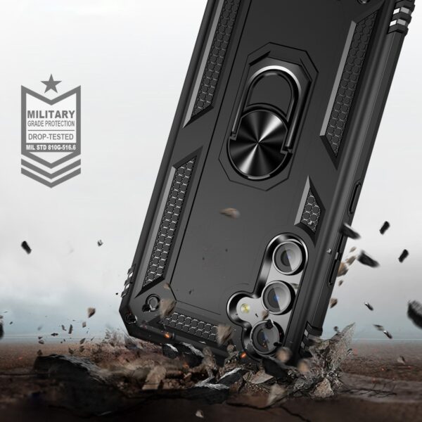 Samsung Galaxy A54 5G Θήκη Μαύρη Με Σταντ Shockproof TPU + PC Phone Case with Holder Black