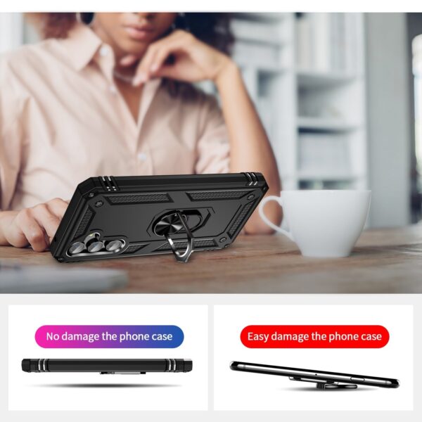 Samsung Galaxy A54 5G Θήκη Μαύρη Με Σταντ Shockproof TPU + PC Phone Case with Holder Black