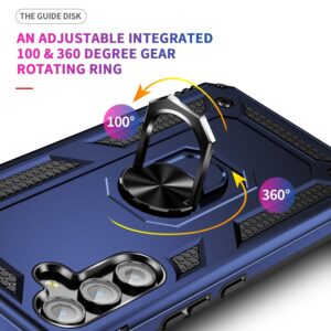 Samsung Galaxy A54 5G Θήκη Μπλε Με Σταντ Shockproof TPU + PC Phone Case with Holder Blue