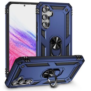 Samsung Galaxy A54 5G Θήκη Μπλε Με Σταντ Shockproof TPU + PC Phone Case with Holder Blue