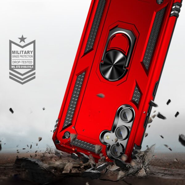 Samsung Galaxy A54 5G Θήκη Κόκκινη Με Σταντ Shockproof TPU + PC Phone Case with Holder Red