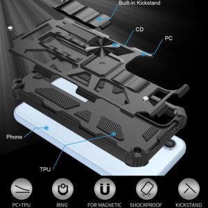 Samsung Galaxy A54 5G Θήκη Με Σταντ Μαύρη Armor Shockproof TPU + PC Magnetic Protective Phone Case with Holder Black