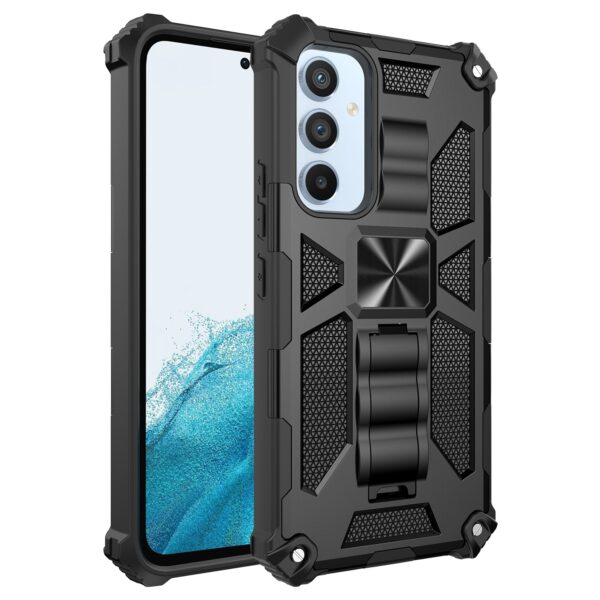 Samsung Galaxy A54 5G Θήκη Με Σταντ Μαύρη Armor Shockproof TPU + PC Magnetic Protective Phone Case with Holder Black