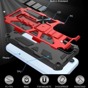 Samsung Galaxy A54 5G Θήκη Με Σταντ Κόκκινη Armor Shockproof TPU + PC Magnetic Protective Phone Case with Holder Red
