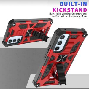 Samsung Galaxy A54 5G Θήκη Με Σταντ Κόκκινη Armor Shockproof TPU + PC Magnetic Protective Phone Case with Holder Red