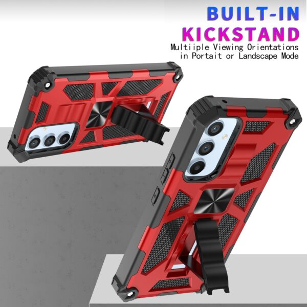 Samsung Galaxy A54 5G Θήκη Με Σταντ Κόκκινη Armor Shockproof TPU + PC Magnetic Protective Phone Case with Holder Red