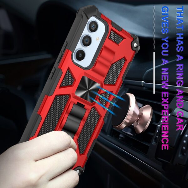 Samsung Galaxy A54 5G Θήκη Με Σταντ Κόκκινη Armor Shockproof TPU + PC Magnetic Protective Phone Case with Holder Red