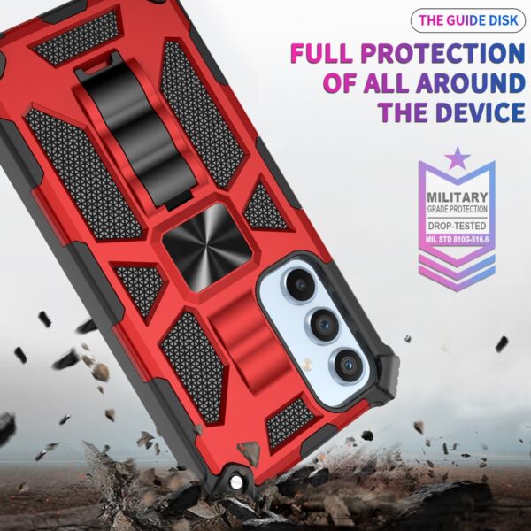 Samsung Galaxy A54 5G Θήκη Με Σταντ Κόκκινη Armor Shockproof TPU + PC Magnetic Protective Phone Case with Holder Red