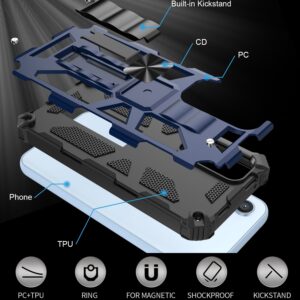 Samsung Galaxy A54 5G Θήκη Με Σταντ Μπλε Armor Shockproof TPU + PC Magnetic Protective Phone Case with Holder Blue