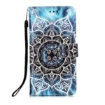 Samsung Galaxy A54 5G Θήκη Βιβλίο Colored Drawing Pattern Plain Weave Phone Case Undersea Mandala