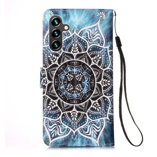 Samsung Galaxy A54 5G Θήκη Βιβλίο Colored Drawing Pattern Plain Weave Phone Case Undersea Mandala