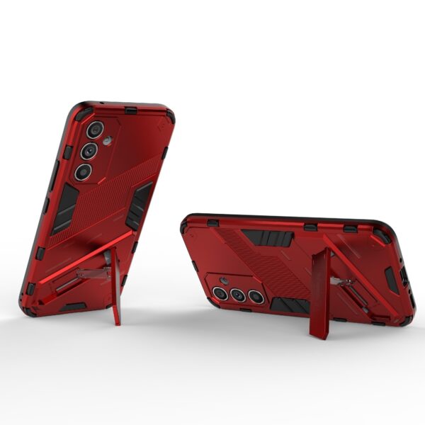 Samsung Galaxy A54 5G Σκληρή Θήκη Κόκκινη Με Σταντ Punk Armor 2 in 1 PC + TPU Phone Case Red