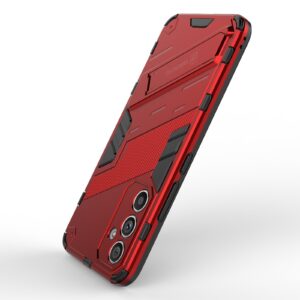 Samsung Galaxy A54 5G Σκληρή Θήκη Κόκκινη Με Σταντ Punk Armor 2 in 1 PC + TPU Phone Case Red