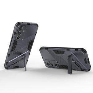 Samsung Galaxy A54 5G Σκληρή Θήκη Γκρί Με Σταντ Punk Armor 2 in 1 PC + TPU Phone Case Grey