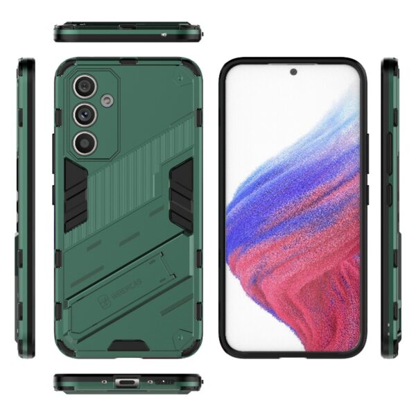 Samsung Galaxy A54 5G Σκληρή Θήκη Πράσινη Με Σταντ Punk Armor 2 in 1 PC + TPU Phone Case Green