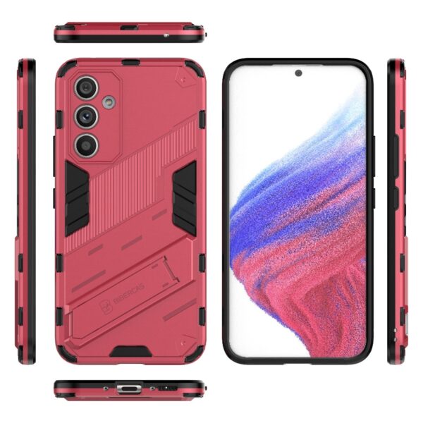 Samsung Galaxy A54 5G Σκληρή Θήκη Απαλό Κόκκινο Punk Armor 2 in 1 PC + TPU Phone Case Light Red