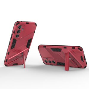 Samsung Galaxy A54 5G Σκληρή Θήκη Απαλό Κόκκινο Punk Armor 2 in 1 PC + TPU Phone Case Light Red