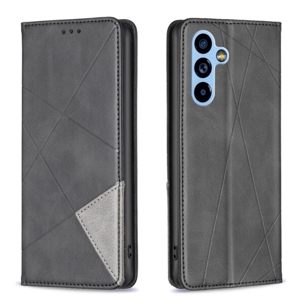 Samsung Galaxy A54 5G Θήκη Βιβλίο Μαύρο Prismatic Invisible Magnetic Phone Case Black